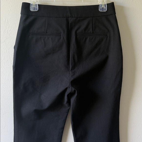 DEREK LAM 10 CROSBY Front Slit Crop Pants Black Size 6 Women’s - Picture 8 of 16